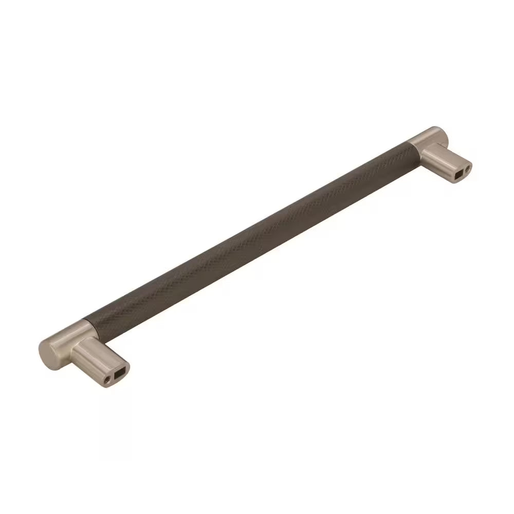 Esquire 10-1/16 in (256 Mm) Satin Nickel/Oil-Rubbed Bronze Drawer Pull