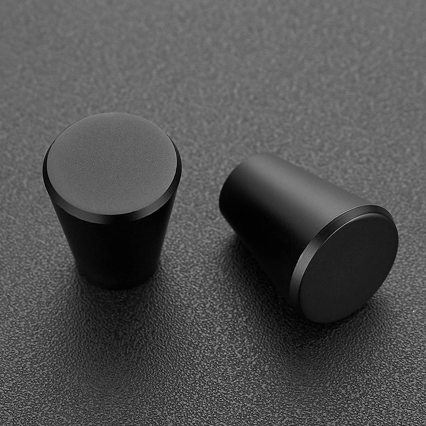 20 Pack 3/4 Inch Kitchen Cabinet Knobs DrawerPulls Matte Black Knobs