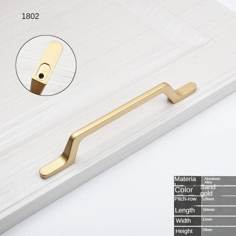 Gold Nordic style Handle Cabinet Pull and Knobs