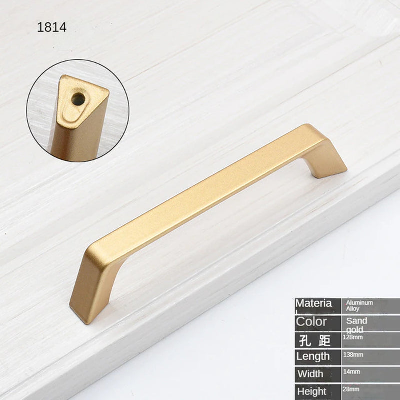 Gold Nordic style Handle Cabinet Pull and Knobs