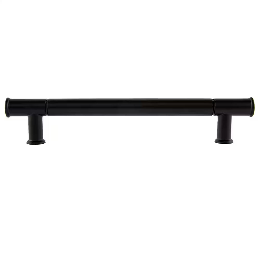 5 In. Matte Black Modern Drawer Pull