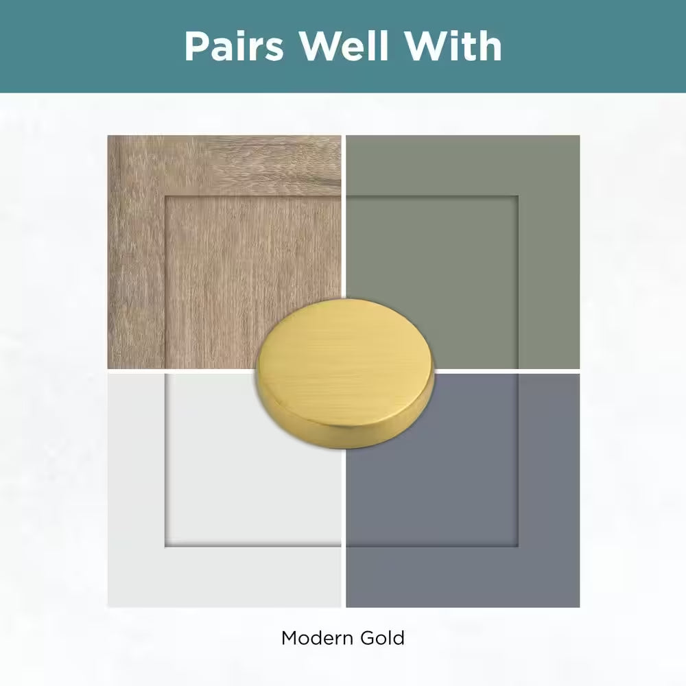 3 In. (76 Mm) Center-To Center Simply Geometric Modern Gold Cabinet Drawer Pull