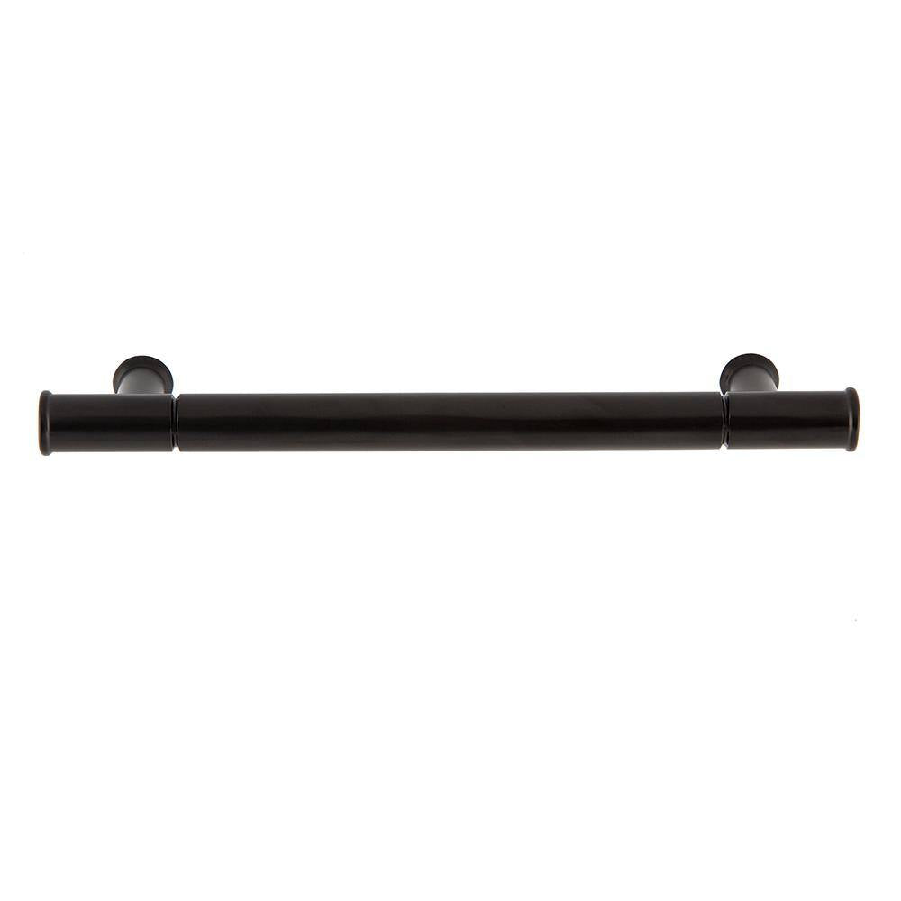 5 In. Matte Black Modern Drawer Pull