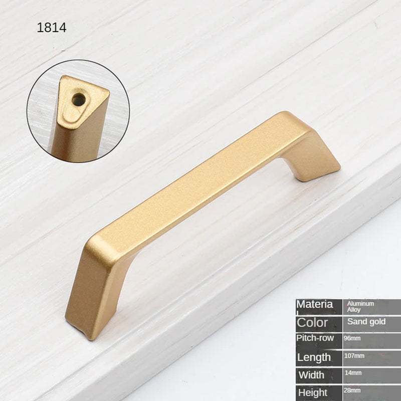 Gold Nordic style Handle Cabinet Pull and Knobs