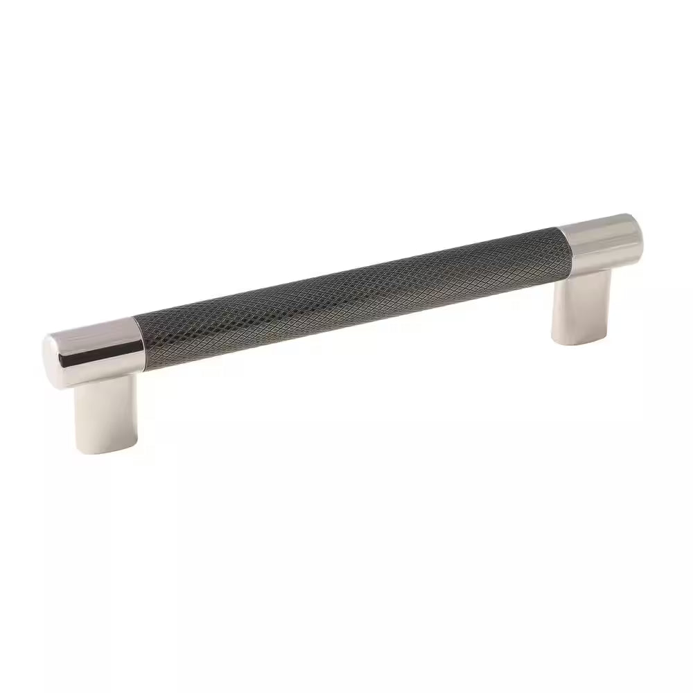 Esquire 6-5/16 in (160 Mm) Polished Nickel/Gunmetal Drawer Pull