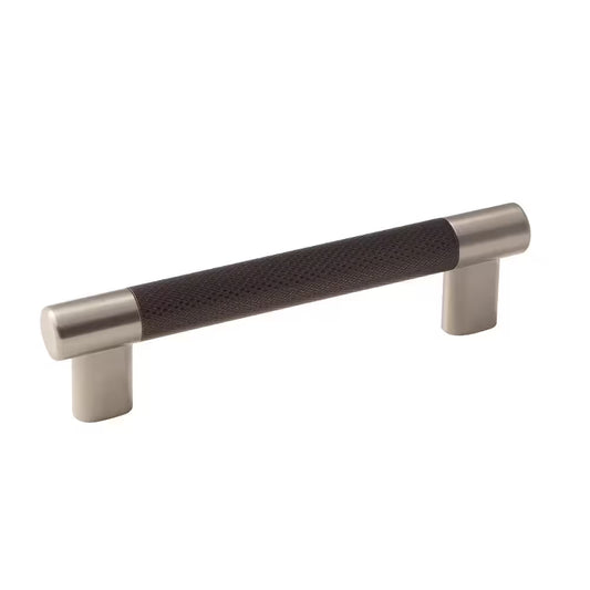 Esquire 5-1/16 in (128 Mm) Satin Nickel/Oil-Rubbed Bronze Drawer Pull