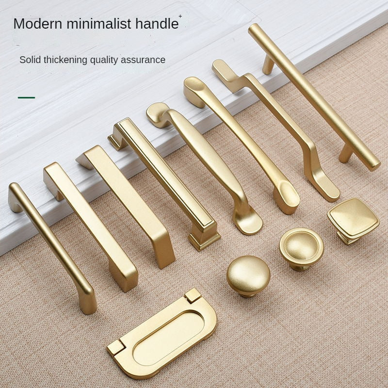 Gold Nordic style Handle Cabinet Pull and Knobs