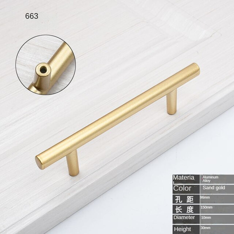 Gold Nordic style Handle Cabinet Pull and Knobs