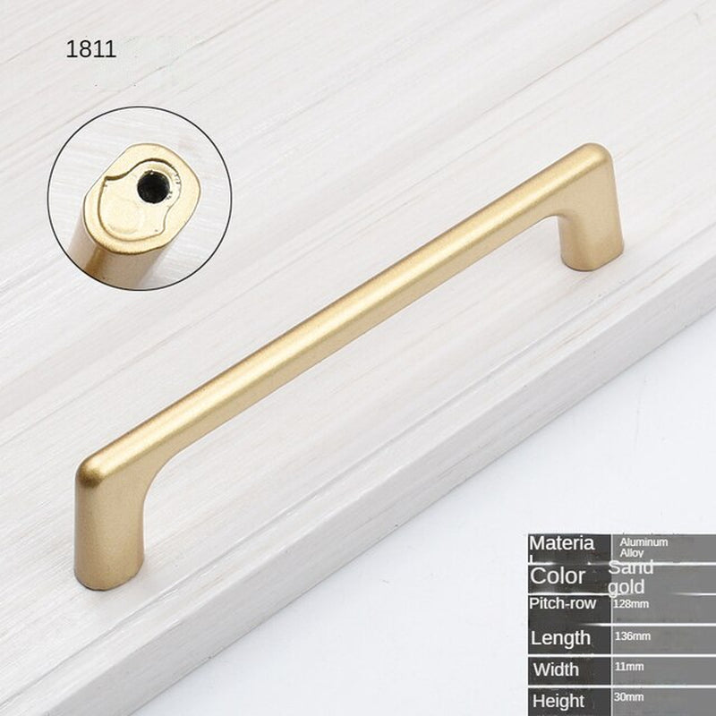 Gold Nordic style Handle Cabinet Pull and Knobs