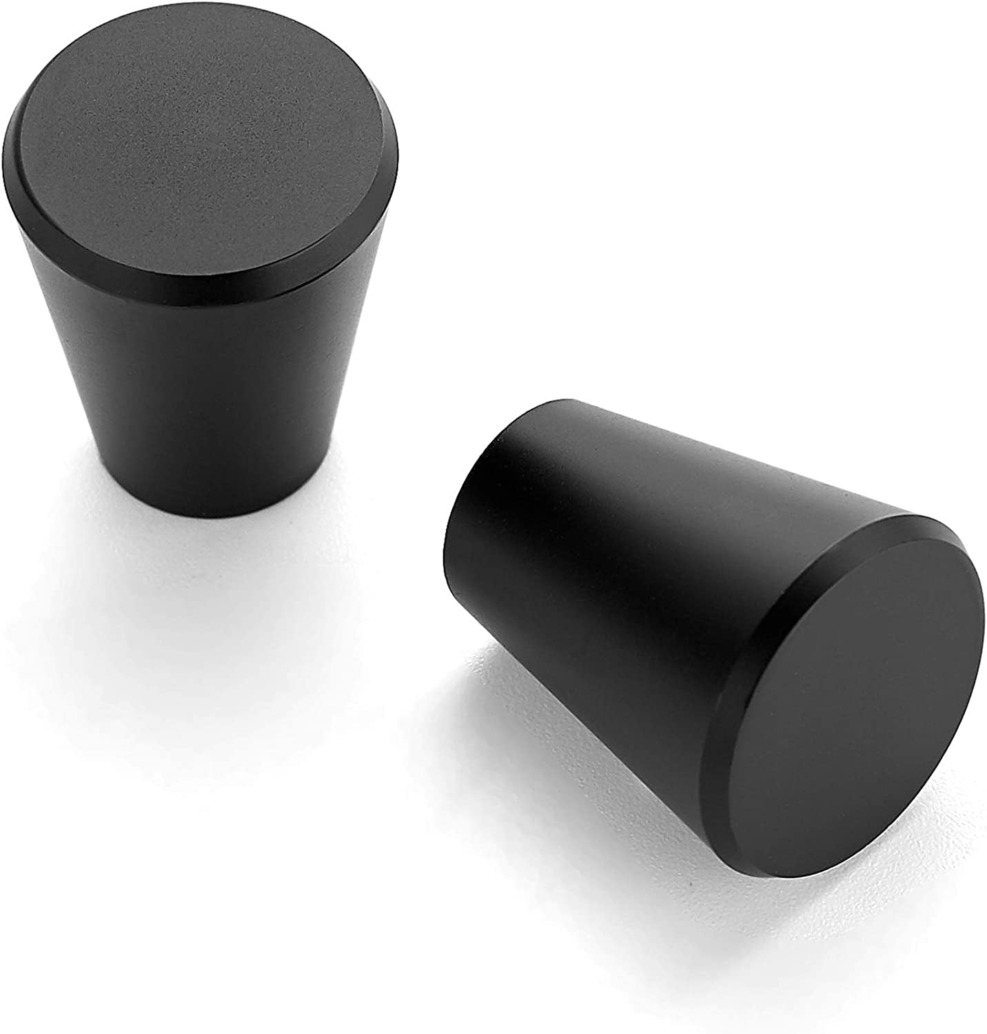 20 Pack 3/4 Inch Kitchen Cabinet Knobs DrawerPulls Matte Black Knobs