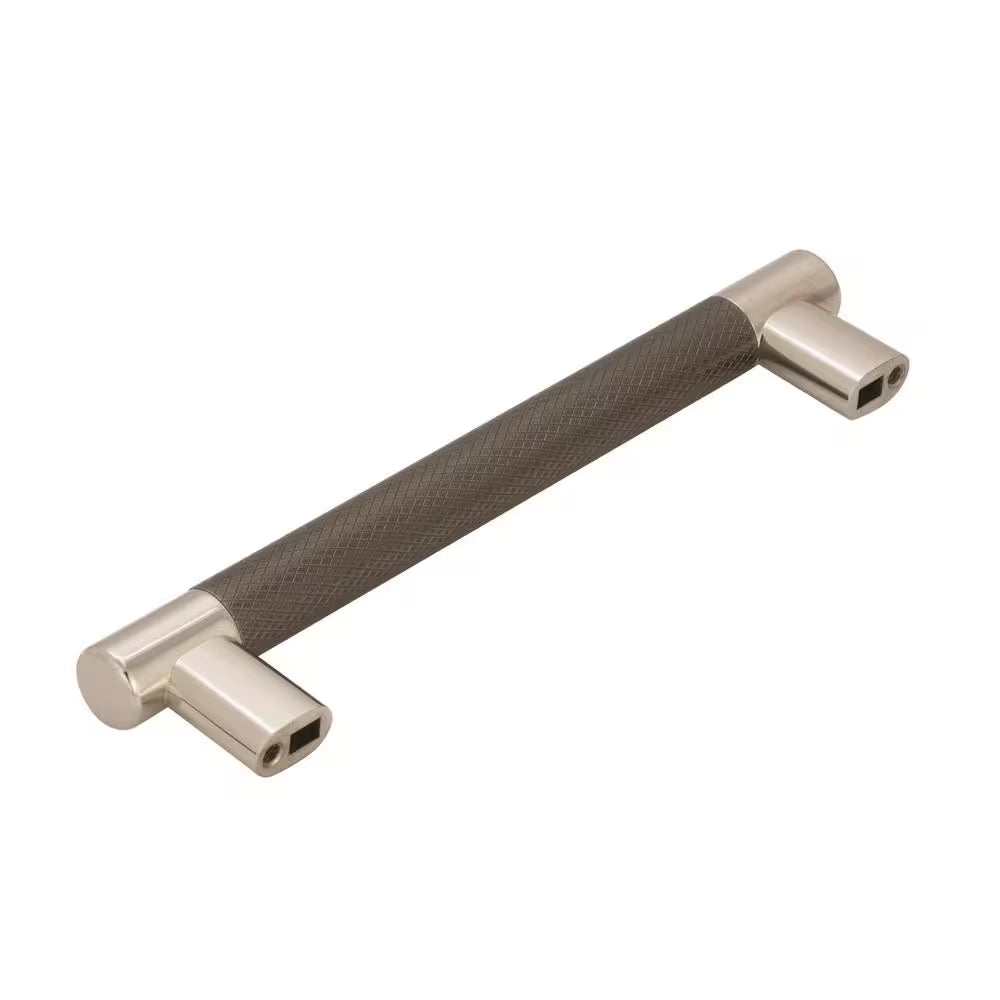 Esquire 6-5/16 in (160 Mm) Polished Nickel/Gunmetal Drawer Pull