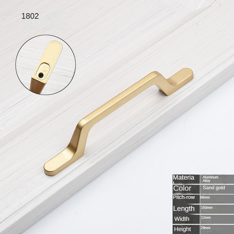 Gold Nordic style Handle Cabinet Pull and Knobs