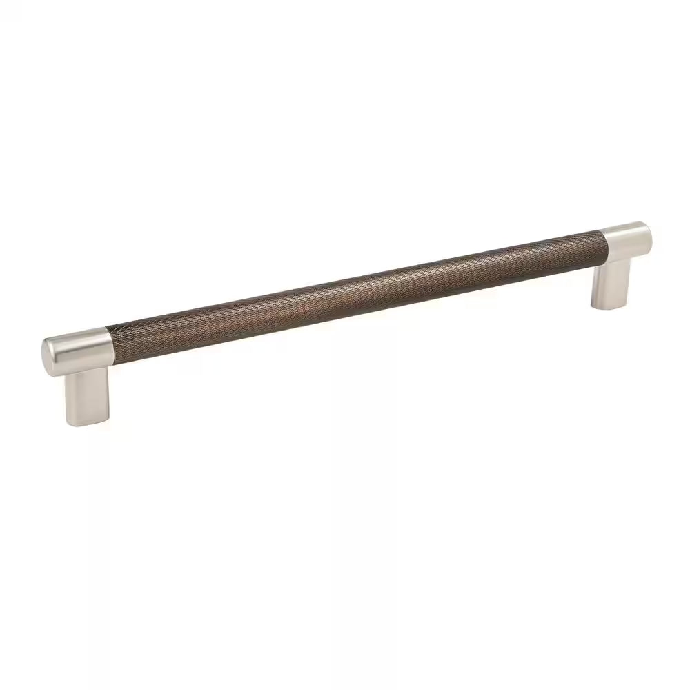 Esquire 10-1/16 in (256 Mm) Satin Nickel/Oil-Rubbed Bronze Drawer Pull