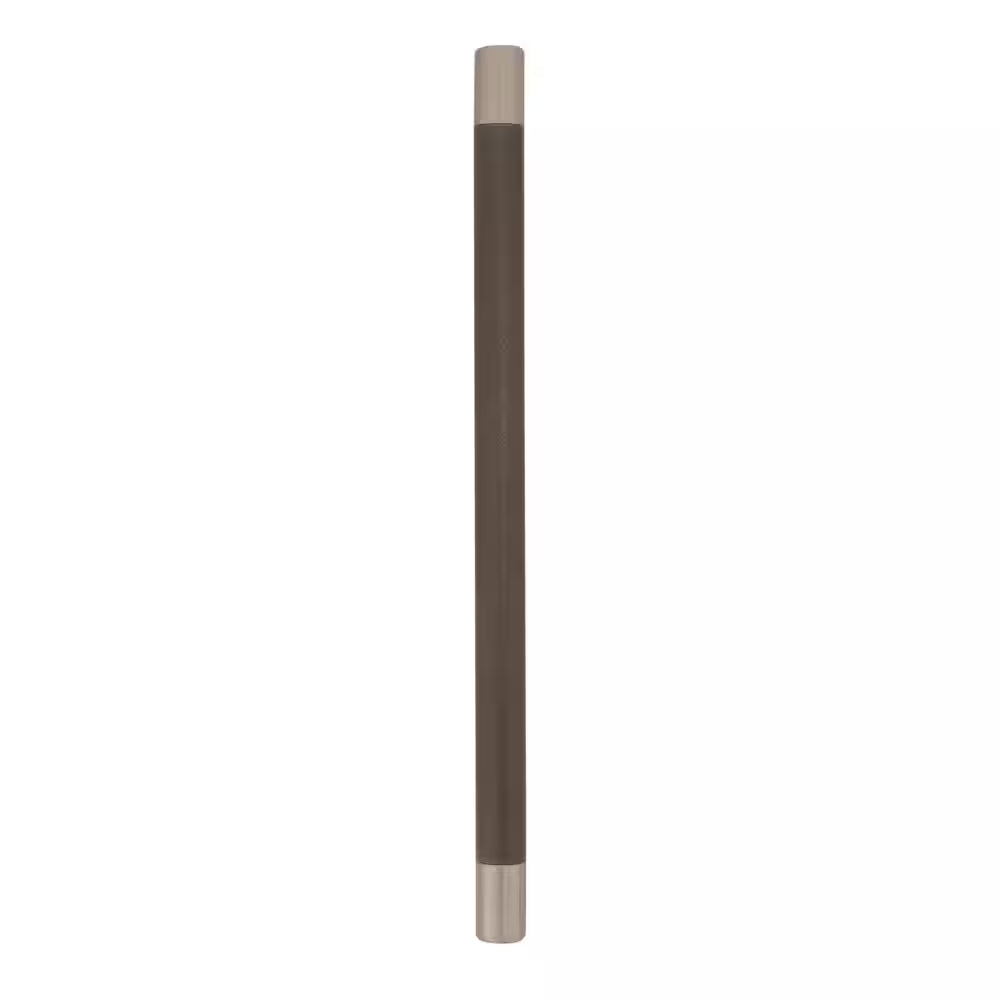 Esquire 10-1/16 in (256 Mm) Satin Nickel/Oil-Rubbed Bronze Drawer Pull