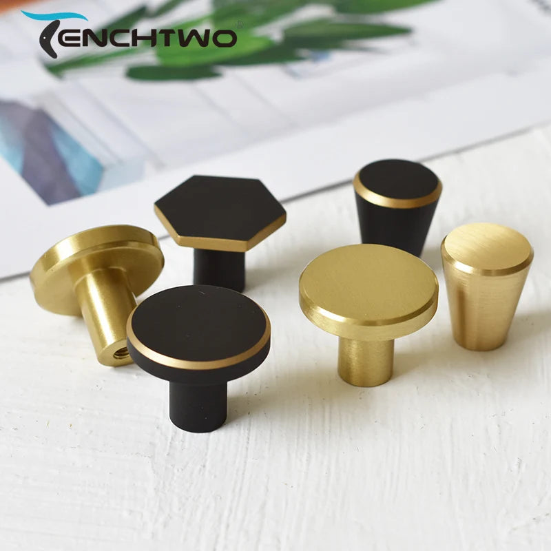 Gold/Brass/Black Dresser Knobs/ Kitchen Cupboard Drawer Pulls/ Cabinet Door Pulls