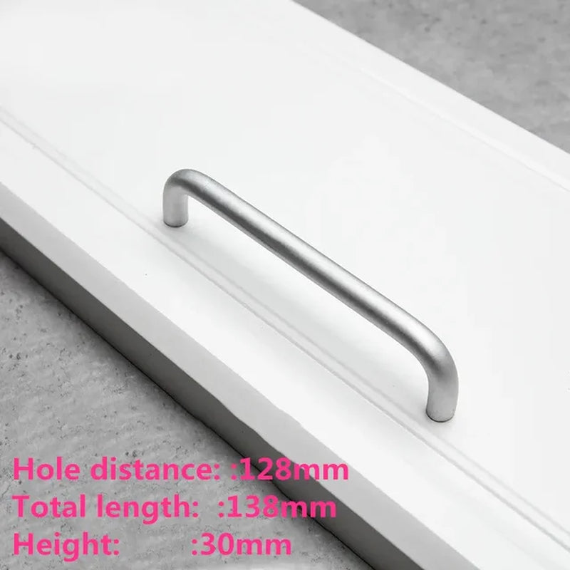 European Oxidation Matte Cabinet Handles Aluminum Alloy Kitchen Cabinet Pulls Drawer Pulls