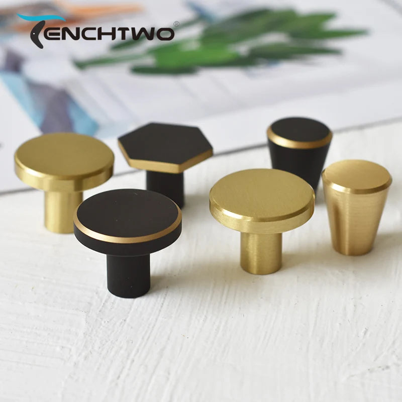 Gold/Brass/Black Dresser Knobs/ Kitchen Cupboard Drawer Pulls/ Cabinet Door Pulls