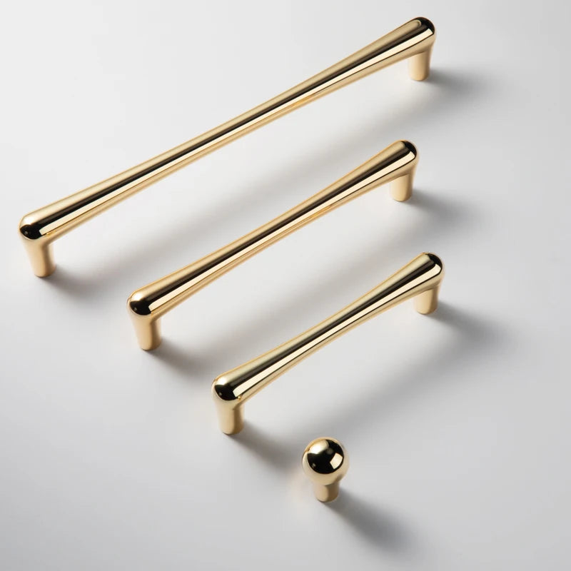 Nordic Gold Kitchen Cabinet Door Handles/Drawer Pulls 