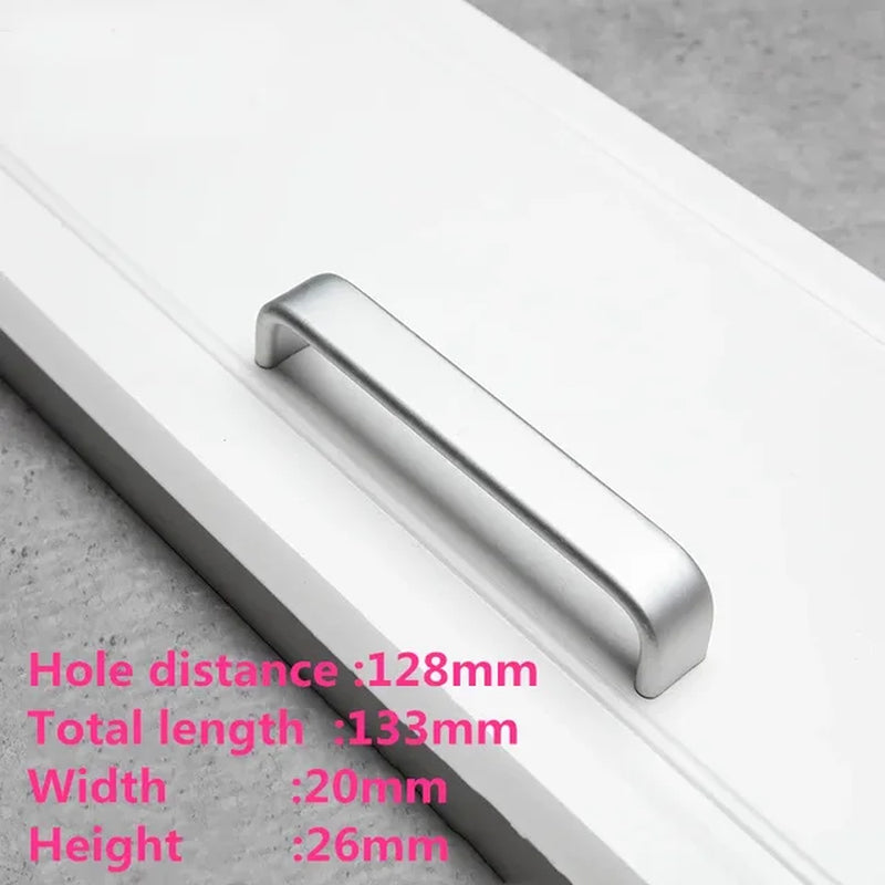 European Oxidation Matte Cabinet Handles Aluminum Alloy Kitchen Cabinet Pulls Drawer Pulls