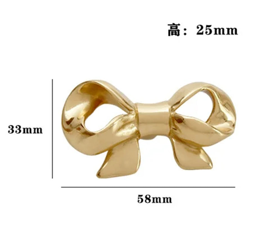 Bowknot Brass Door Handles and Knob pulls.