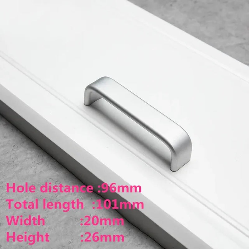 European Oxidation Matte Cabinet Handles Aluminum Alloy Kitchen Cabinet Pulls Drawer Pulls