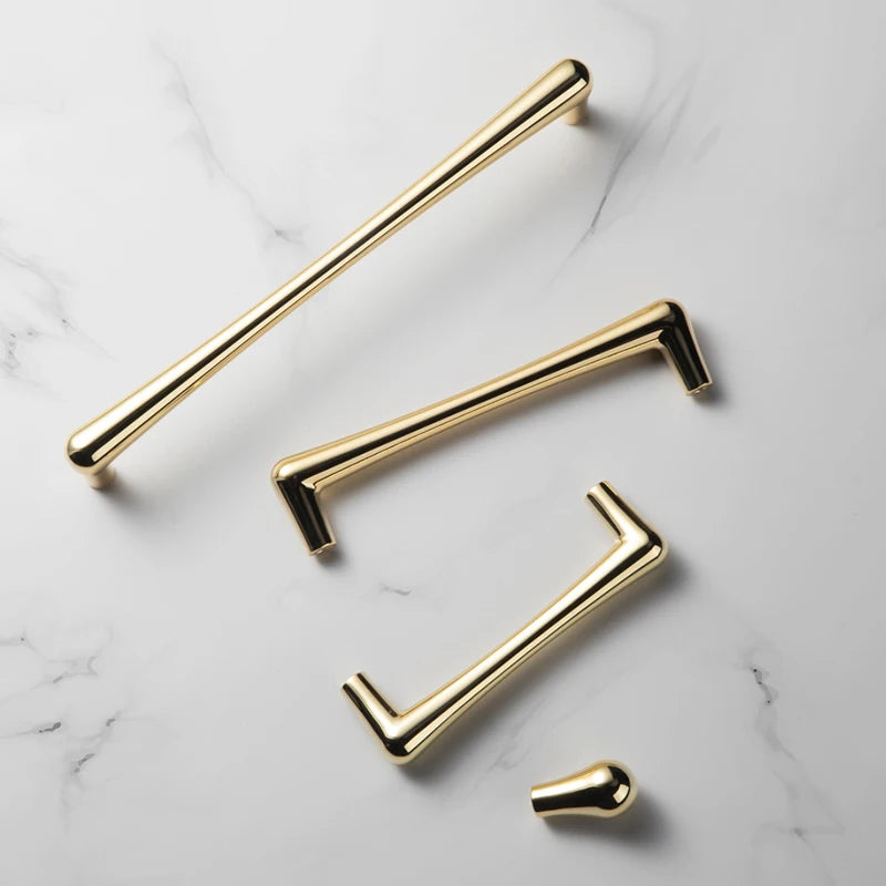 Nordic Gold Kitchen Cabinet Door Handles/Drawer Pulls 