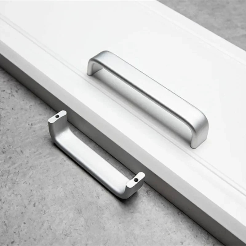 European Oxidation Matte Cabinet Handles Aluminum Alloy Kitchen Cabinet Pulls Drawer Pulls