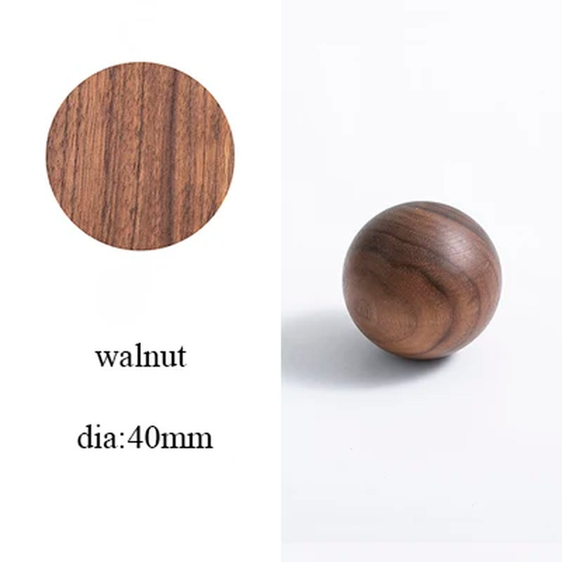 Natural Walnut + Brass Handle/ Kitchen Cabinet/ Drawer Pulls Wooden Long Handles.