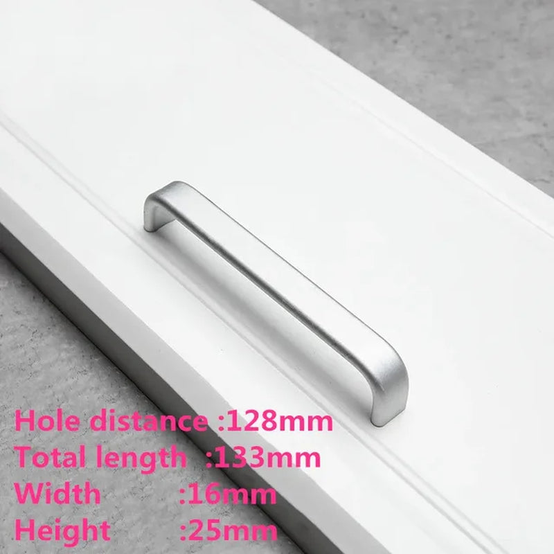 European Oxidation Matte Cabinet Handles Aluminum Alloy Kitchen Cabinet Pulls Drawer Pulls